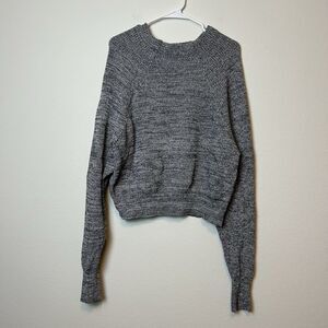 Free People Sweater Women’s M Gray Crew Neck Oversized Comfort Cabincore Casual